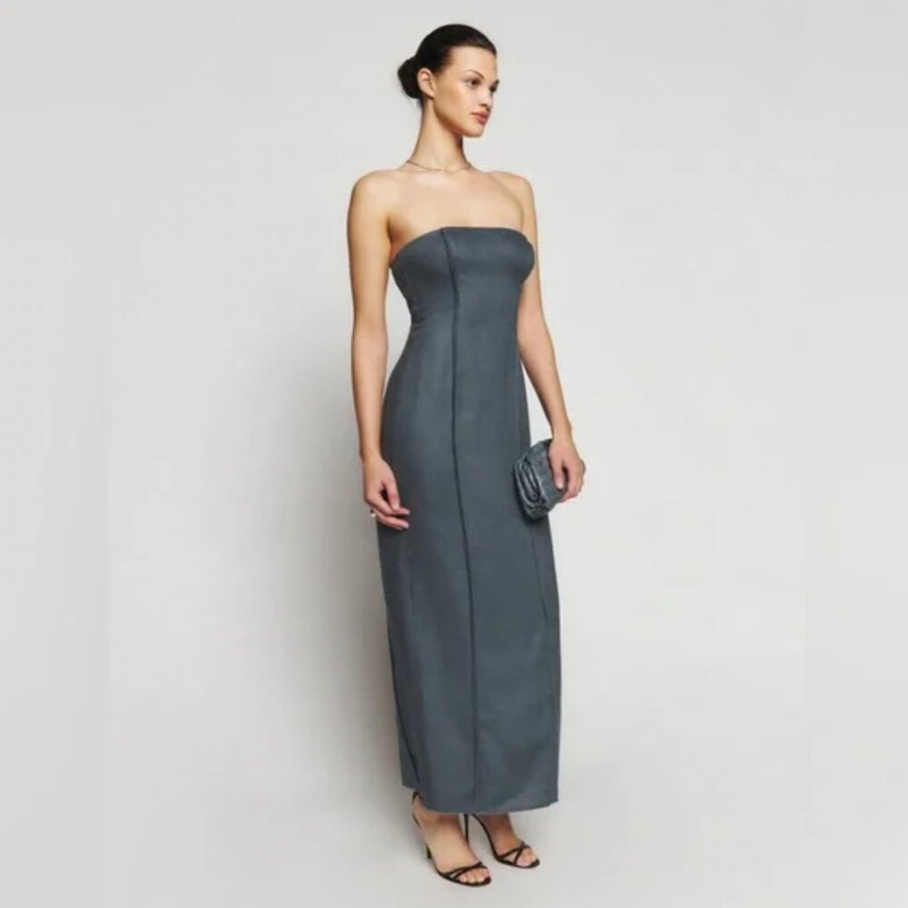 Reformation Layton Linen Dress